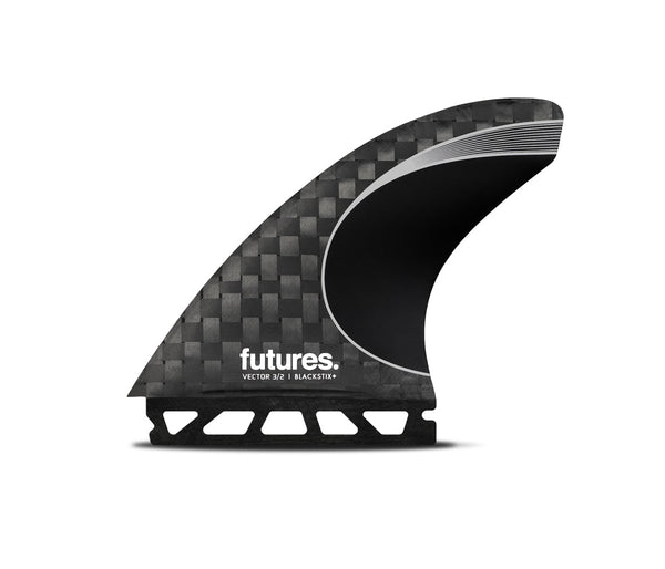 futures Vector 3/2 ラージ Vector 3/2 Blackstix+ Thruster (L) Fin - Futures Fins NZ